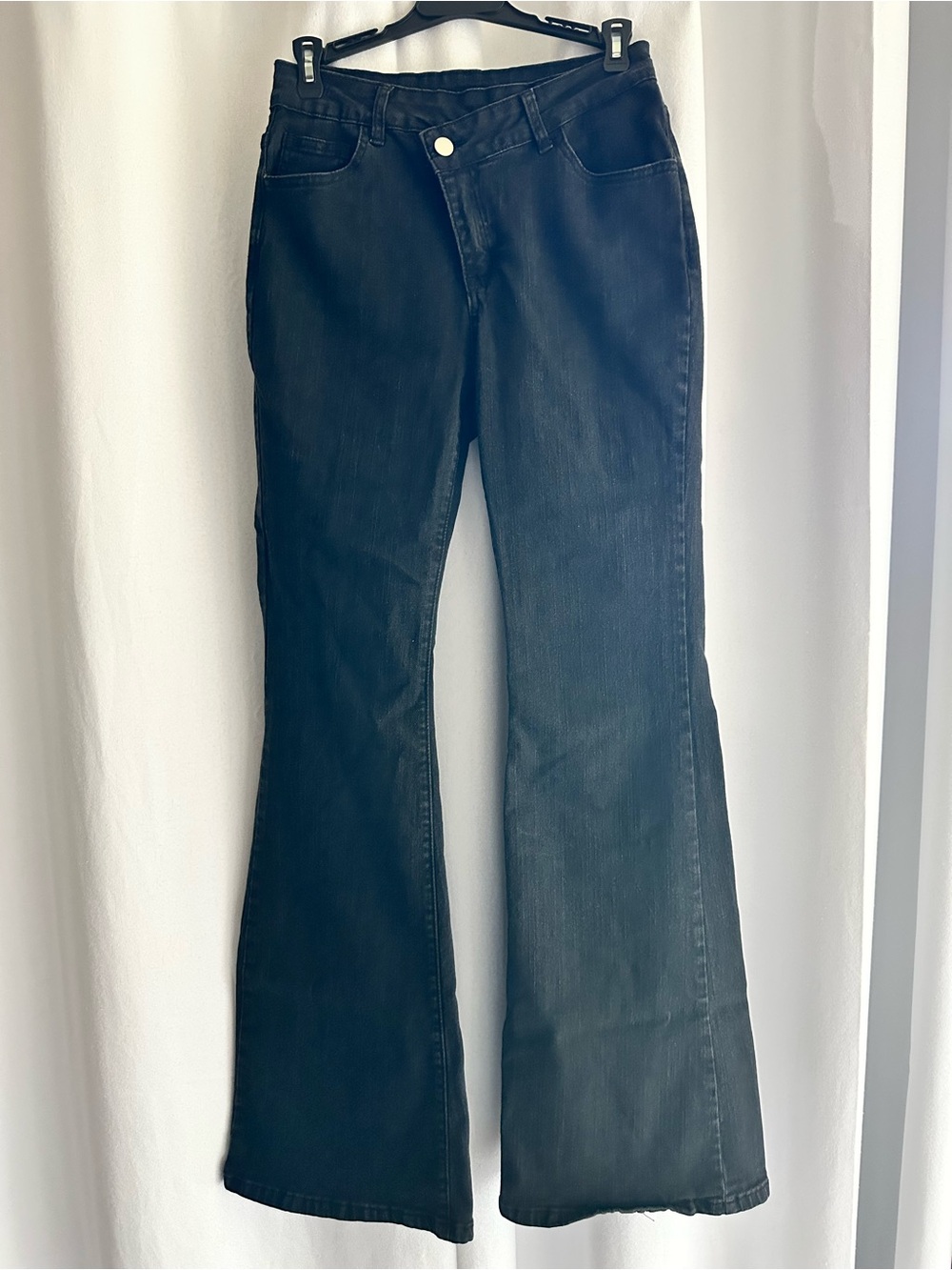 Tall Medium Black Flare Jeans Womens